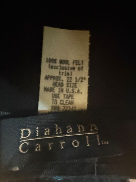 Vintage Diahann Carroll Leopard Wool Wide Brim Church Dress Hat 22.5